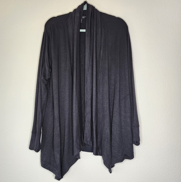 Athleta Black Restore Waterfall Atlantic Cardigan M - Picture 2 of 5